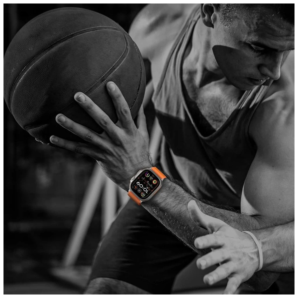 TECH-PROTECT NYLON SLIP tok Apple Watch 8/9/10/11/SE/ULTRA készülékhez (44/45/46/49 MM) narancs