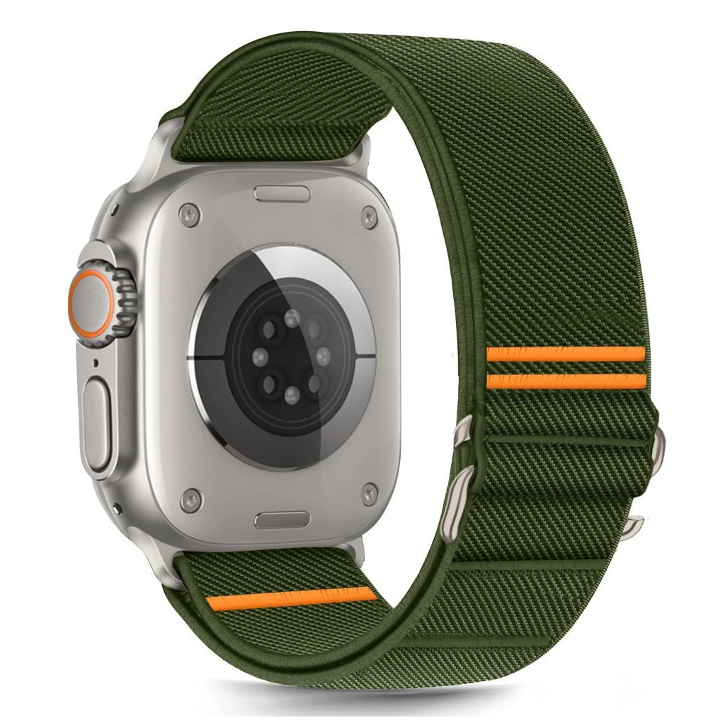 TECH-PROTECT NYLON SLIP Apple Watch tok készülékhez (8 / 9 / 10 / 11 / SE / ULTRA, 44 / 45 / 46 / 49 MM) khaki