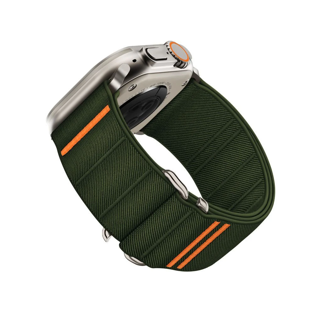 TECH-PROTECT NYLON SLIP Apple Watch tok készülékhez (8 / 9 / 10 / 11 / SE / ULTRA, 44 / 45 / 46 / 49 MM) khaki