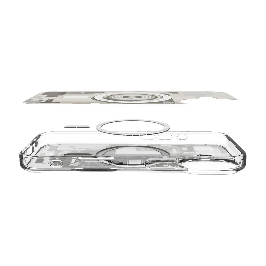 SPIGEN Ultra Hybrid MAG MagSafe iPhone 17 készülékhez Zero One tok természetes titán