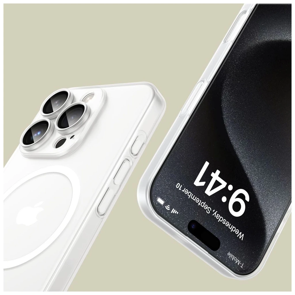 TECH-PROTECT MAGSLIM MAGSAFE iPhone 16 Pro készülékhez tok, matt fehér