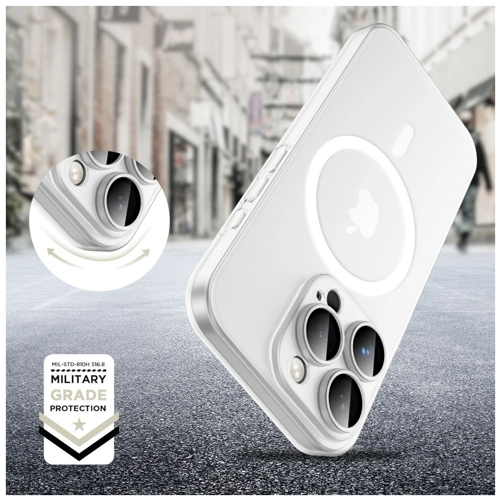 TECH-PROTECT MAGSLIM MAGSAFE iPhone 16 Pro készülékhez tok, matt fehér