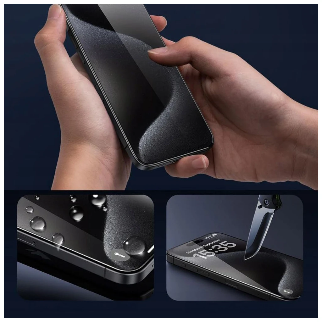 Tech-Protect Glass Fit+ edzett üveg kijelzővédő 2-pack iPhone 13 Mini készülékhez átlátszó