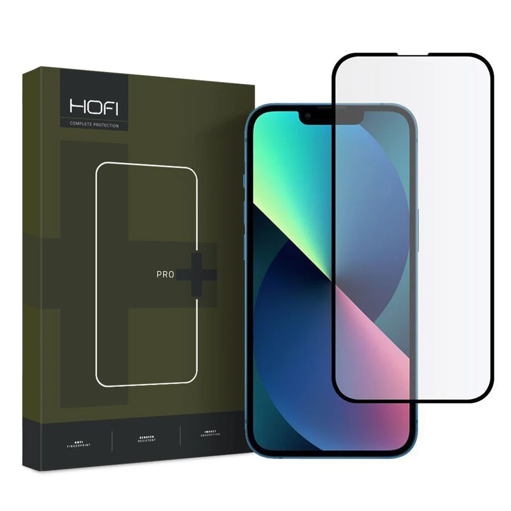 Temperált üveg kijelzővédő HOFI Glass Pro+ iPhone 13 Mini készülékhez – fekete