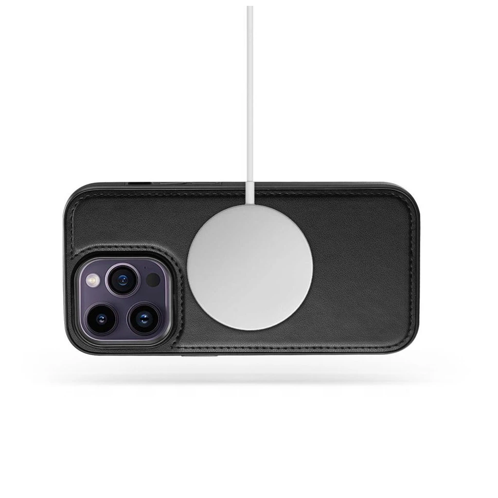 TECH-PROTECT iPhone 15 készülékhez MagSafe pénztárcás tok fekete