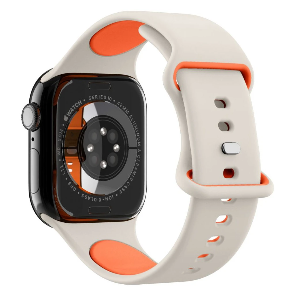 SPIGEN NANO POP Apple Watch 8/9/10/11/SE készülékhez tok (40/41/42 MM) narancssárga bézs