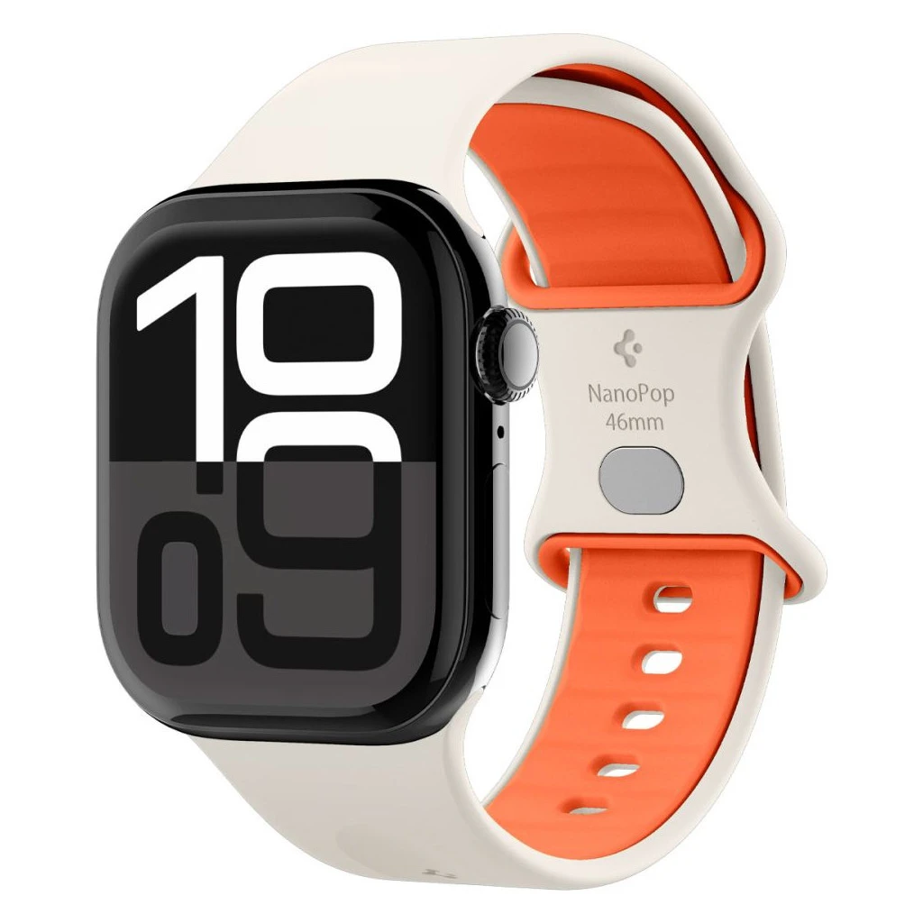 SPIGEN Nano Pop Apple Watch 8/9/10/11/SE/ULTRA készülékhez tok (44/45/46/49 mm) narancs bézs