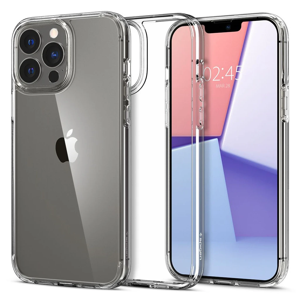SPIGEN ULTRA HYBRID iPhone 13 Pro Max készülékhez tok CRYSTAL CLEAR