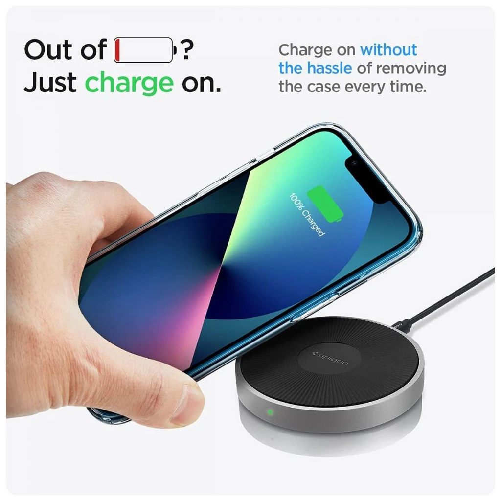 SPIGEN Liquid Crystal iPhone 13 készülékhez tok Crystal Clear