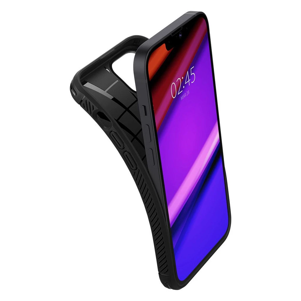 SPIGEN RUGGED ARMOR iPhone 13 készülékhez tok matt fekete