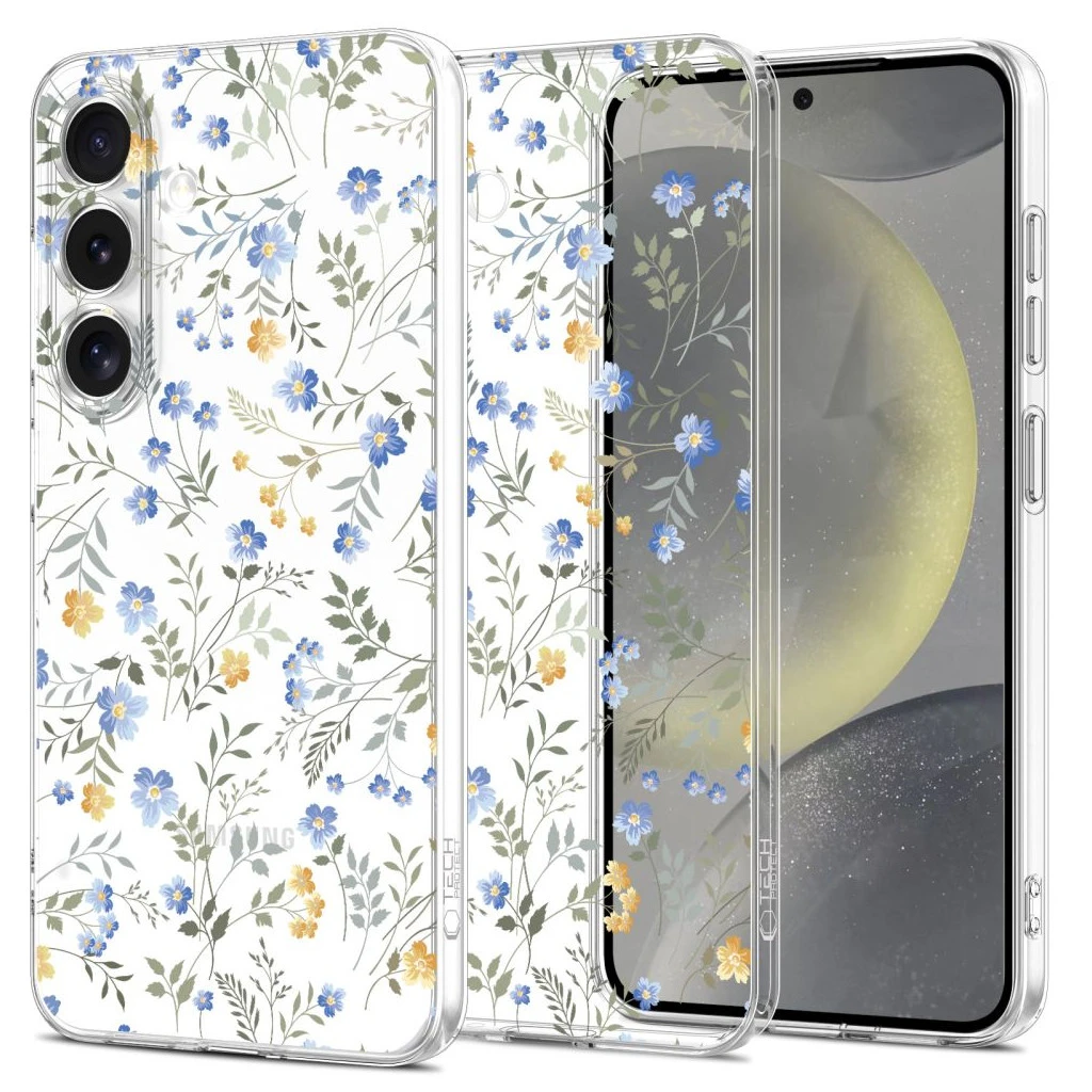 TECH-PROTECT FLEXAIR Samsung Galaxy S25 Spring Flowers tok Samsung Galaxy S25 készülékhez
