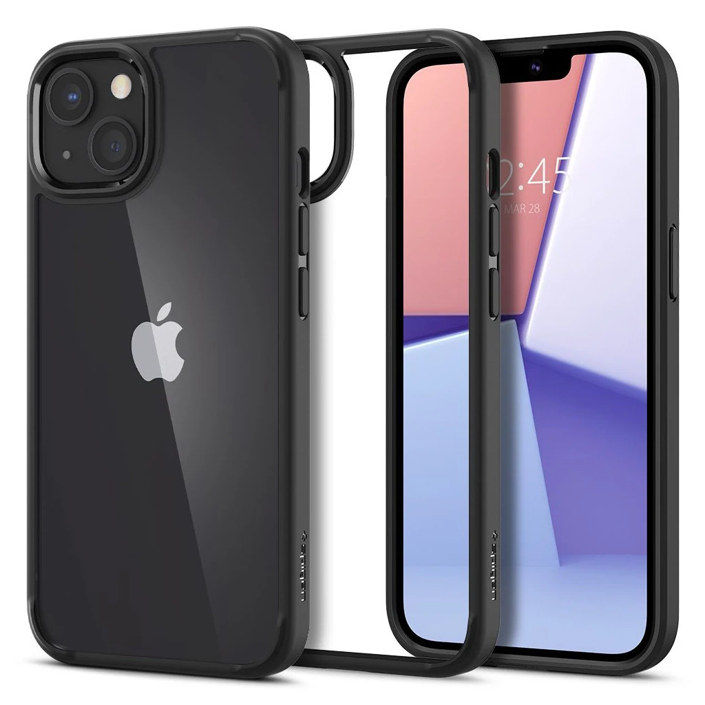 SPIGEN ULTRA HYBRID iPhone 13 készülékhez tok, matt fekete