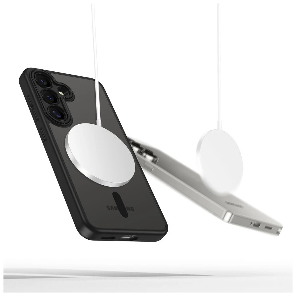 TECH-PROTECT MAGCAM MAGSAFE Samsung Galaxy S25 készülékhez tok matte fekete