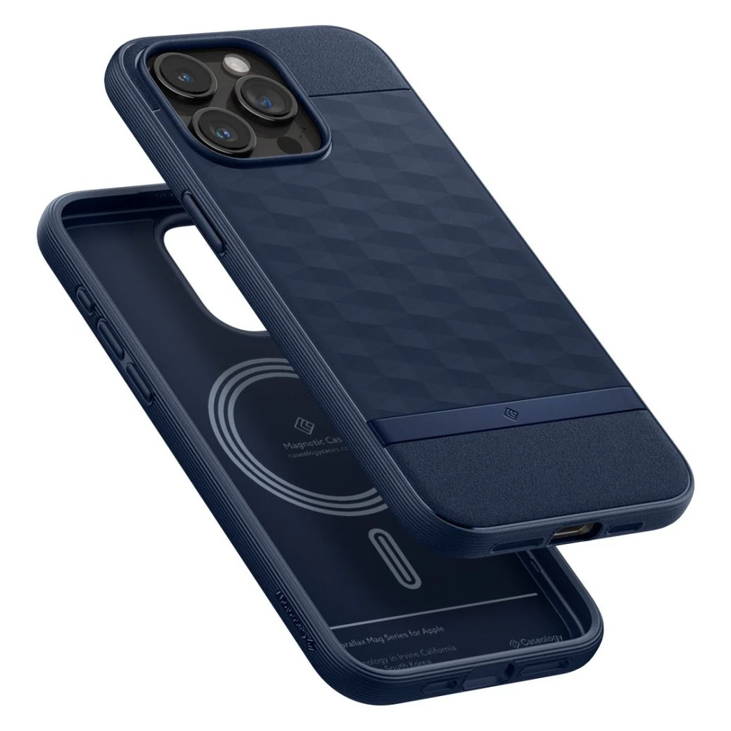 CASEOLOGY PARALLAX MAG MAGSAFE iPhone 15 Pro Max készülékhez tok éjkék