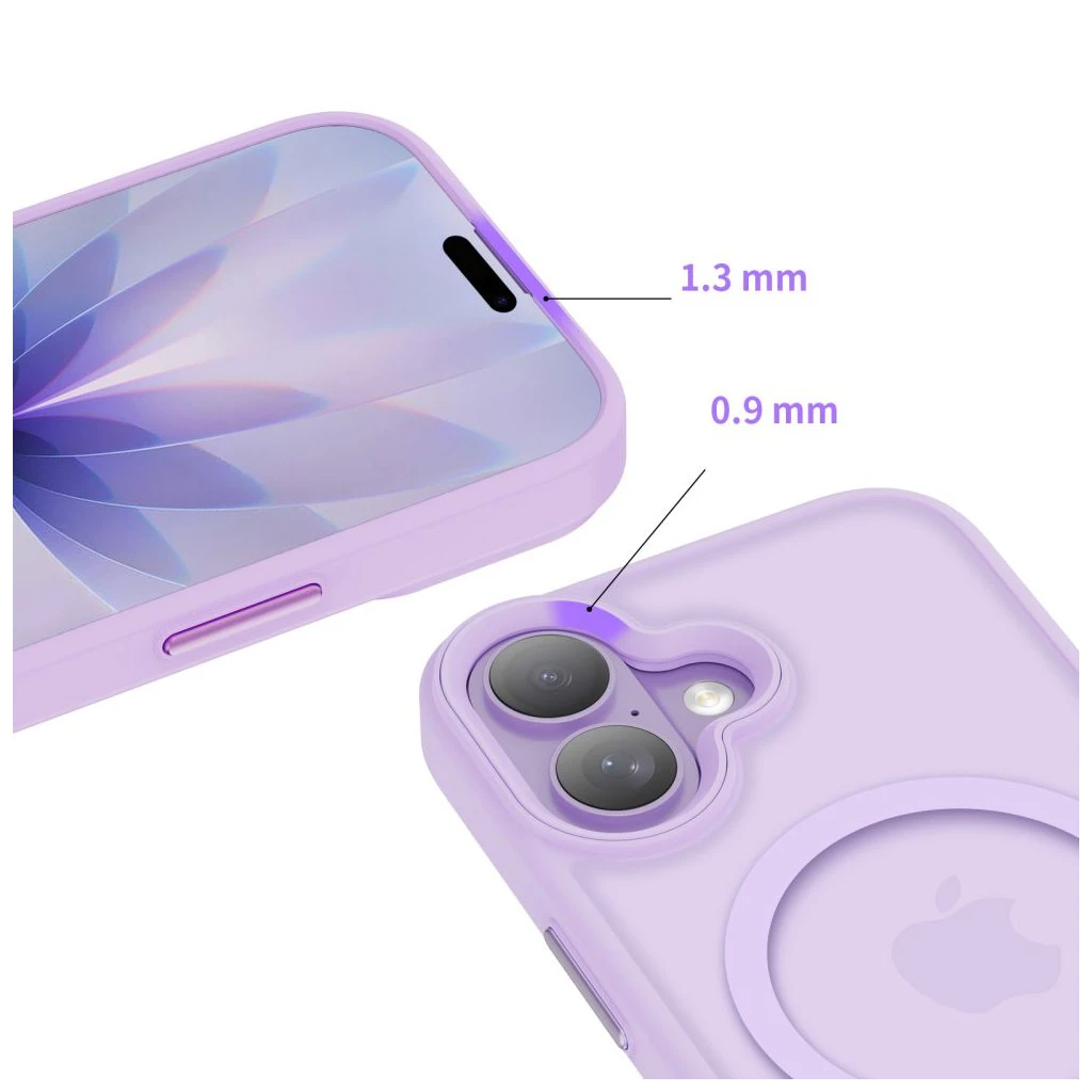 TECH-PROTECT MAGMAT MAGSAFE iPhone 17 készülékhez tok matt levendula