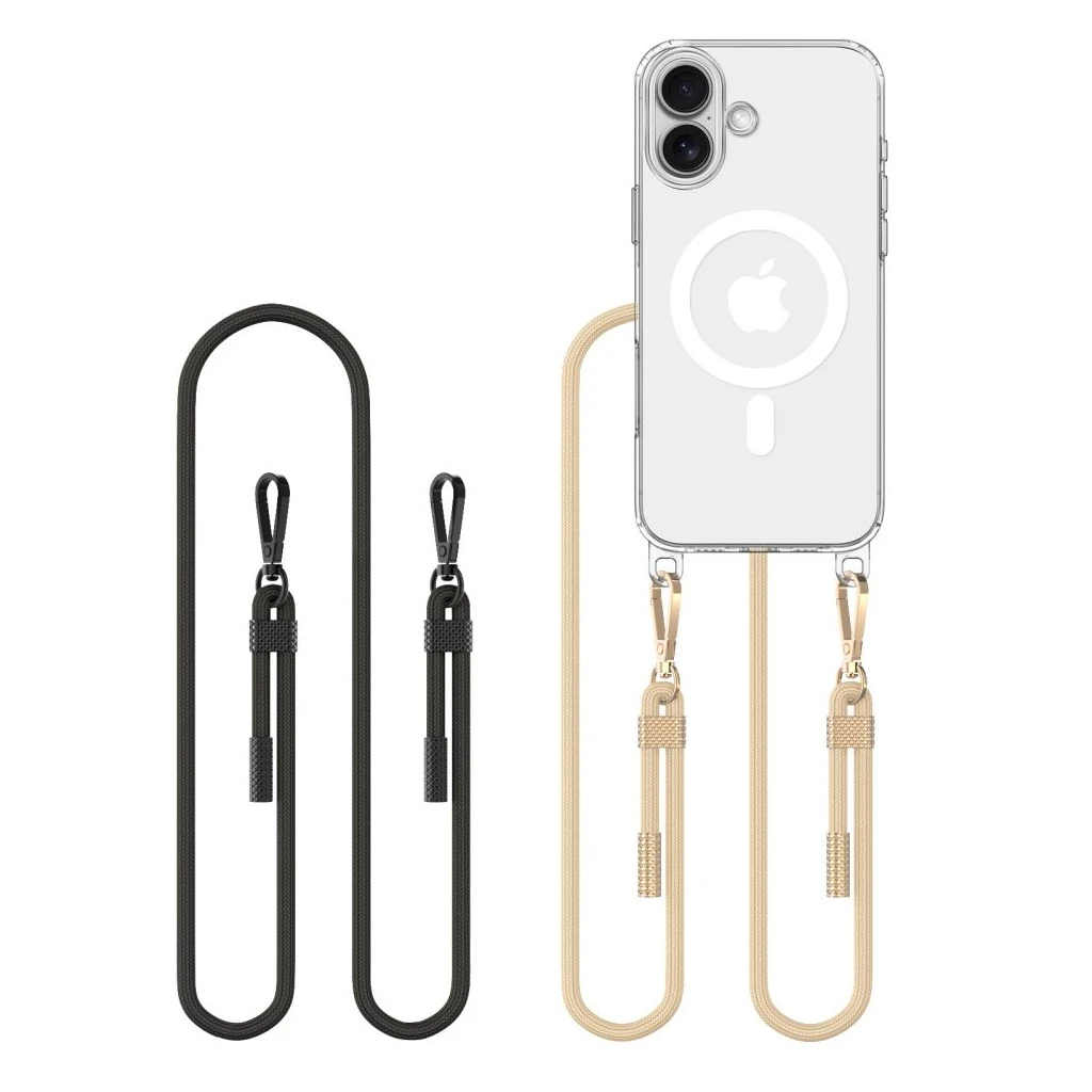 TECH-PROTECT FLEXAIR CHAIN MAGSAFE iPhone 16 készülékhez tok fekete és taupe