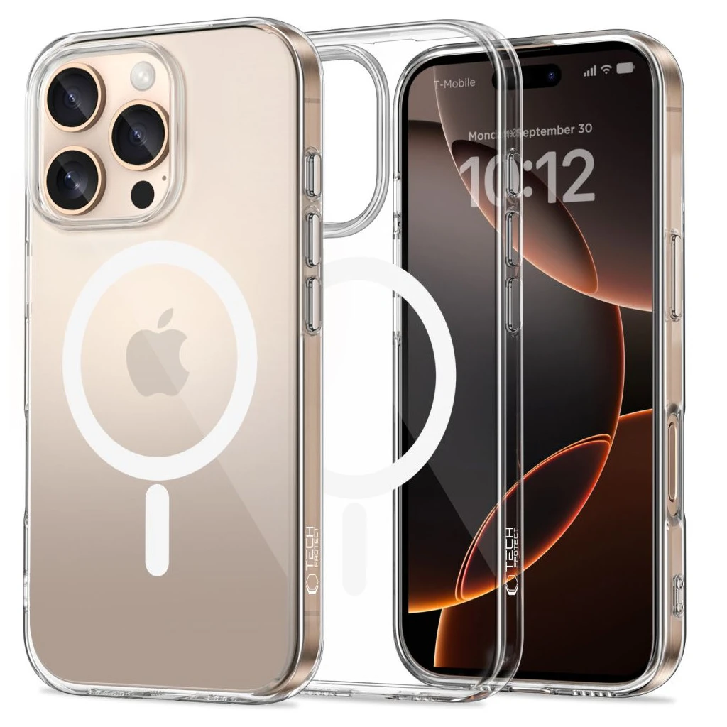 TECH-PROTECT FLEXAIR MAGSAFE iPhone 16 Pro Max készülékhez átlátszó tok