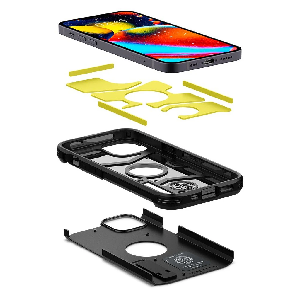 SPIGEN TOUGH ARMOR iPhone 13 készülékhez tok fekete