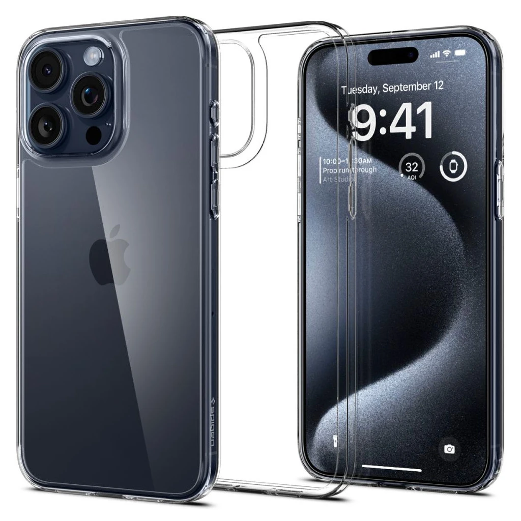 SPIGEN AIRSKIN HYBRID iPhone 15 Pro készülékhez tok kristálytiszta