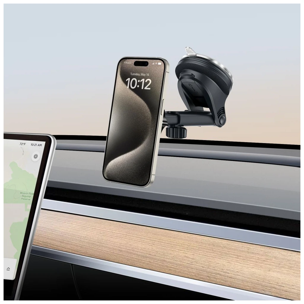 TECH-PROTECT N58 MAGNETIC MAGSAFE műszerfal és légkondi autós tartó fekete