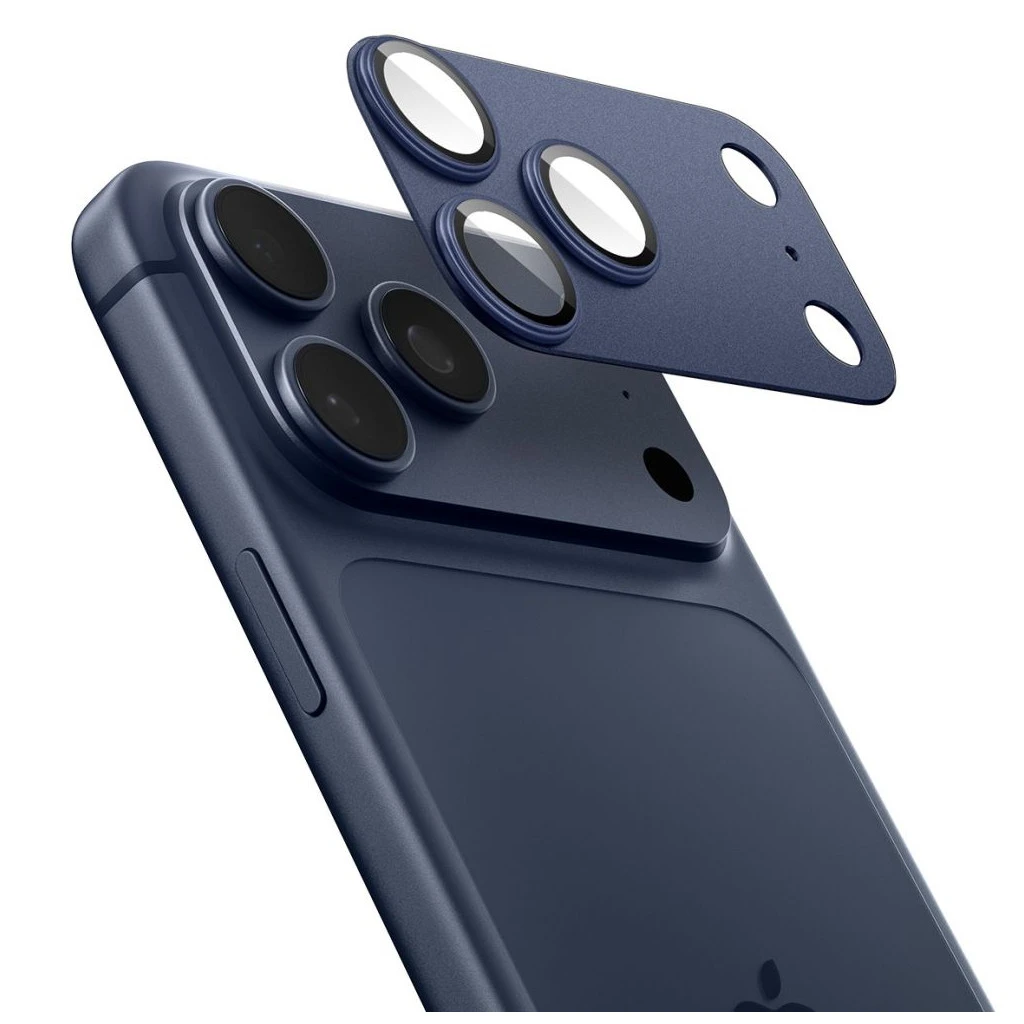 SPIGEN OPTIK PRO XL Glas.Tr „EZ Fit” kameralencse-védő iPhone 17 Pro készülékhez kék