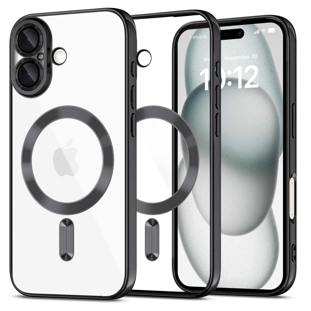 TECH-PROTECT MAGFLEX MAGSAFE iPhone 16 készülékhez tok, fényes fekete