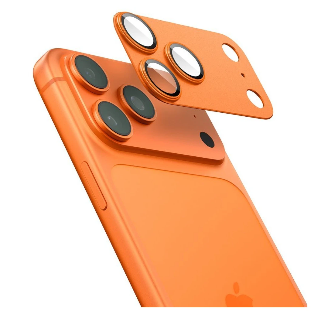 SPIGEN Optik Pro XL Glas.TR „EZ FIT” kameravédő iPhone 17 Pro Max készülékhez narancssárga