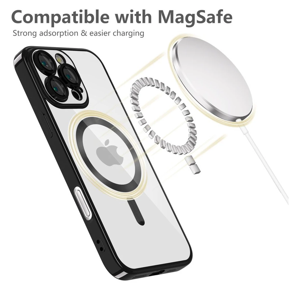 TECH-PROTECT MAGFLEX MAGSAFE iPhone 16 Pro készülékhez tok fényes fekete