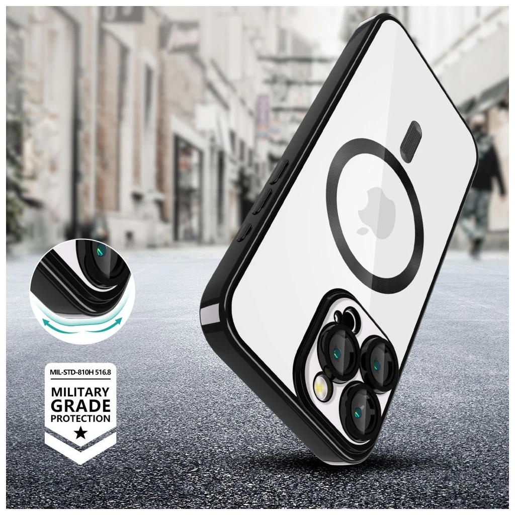 TECH-PROTECT MAGFLEX MAGSAFE iPhone 16 Pro Max tok készülékhez fényes fekete