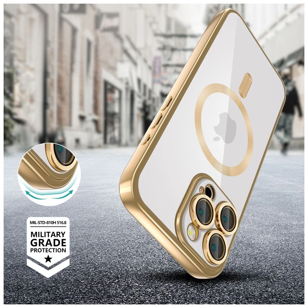 TECH-PROTECT MAGFLEX MAGSAFE iPHONE 16 PRO készülékhez tok csillogó arany