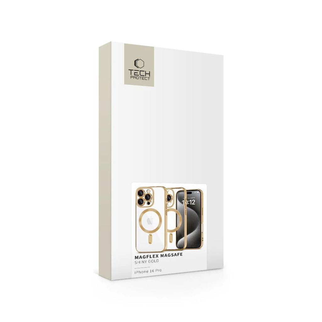 TECH-PROTECT MAGFLEX MAGSAFE iPHONE 16 PRO készülékhez tok csillogó arany