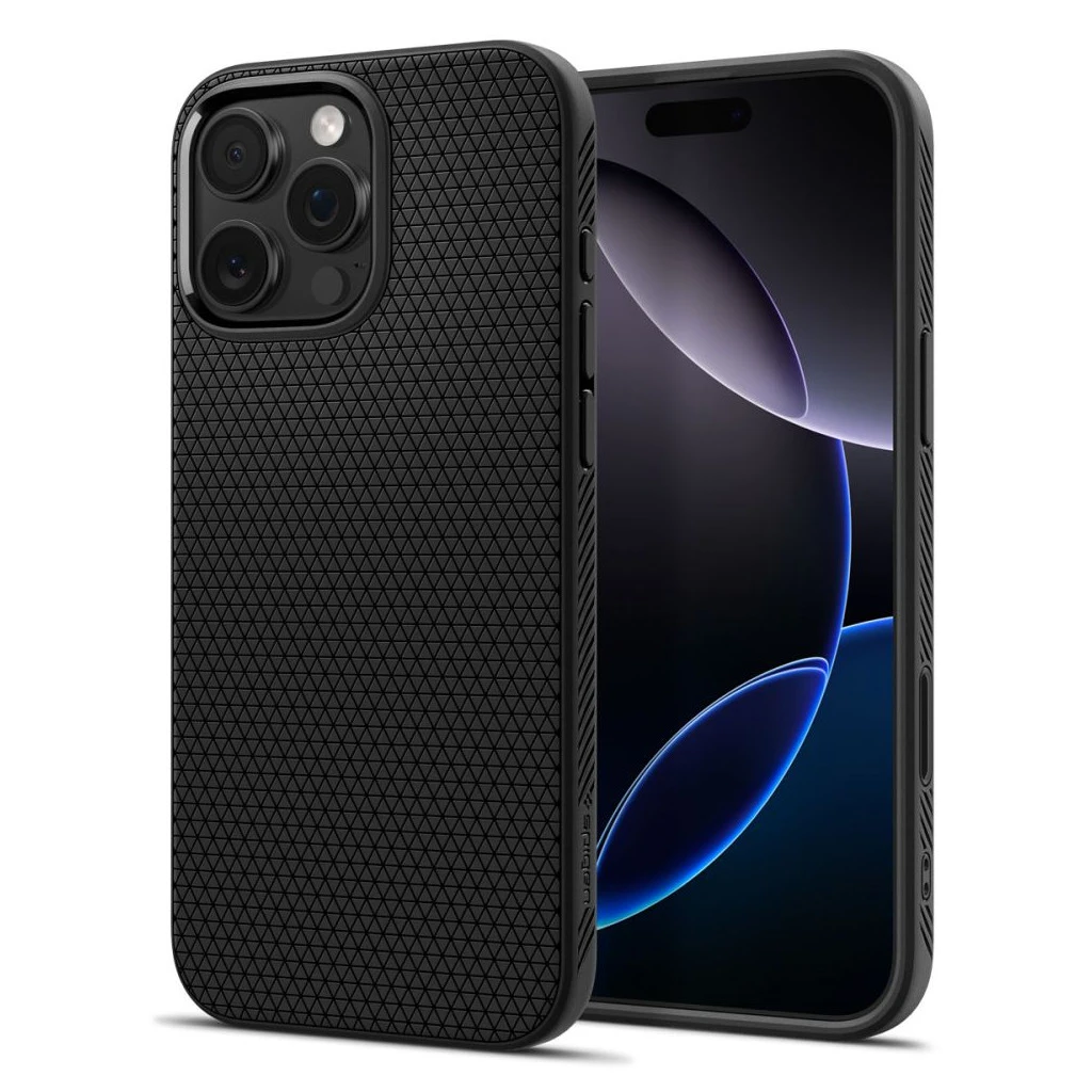 SPIGEN LIQUID AIR „T” MAG MAGSAFE iPhone 16 Pro készülékhez tok, matte fekete