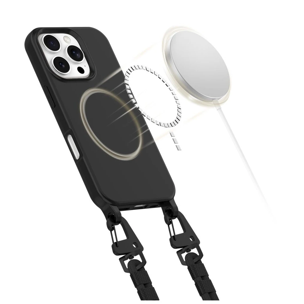 TECH-PROTECT MAGNECKLACE MAGSAFE iPhone 16 Pro készülékhez tok fekete