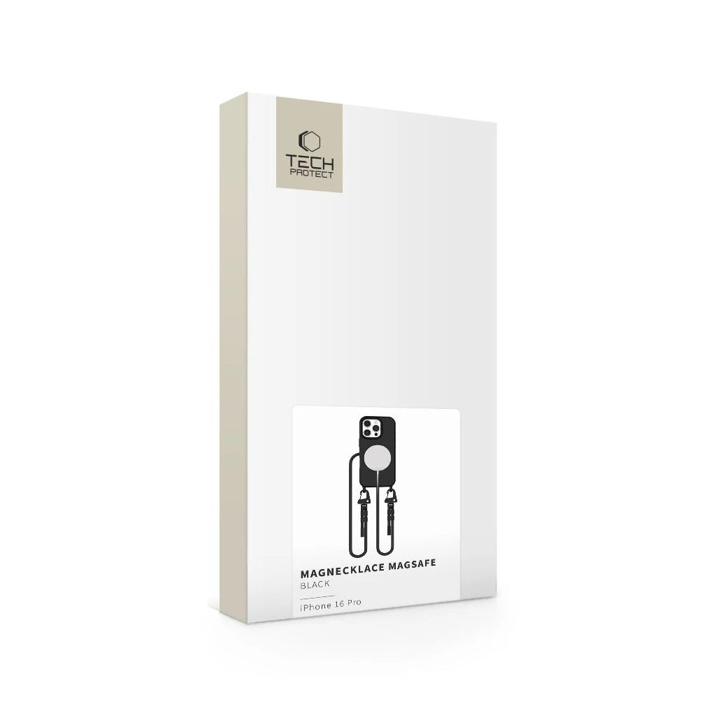 TECH-PROTECT MAGNECKLACE MAGSAFE iPhone 16 Pro készülékhez tok fekete