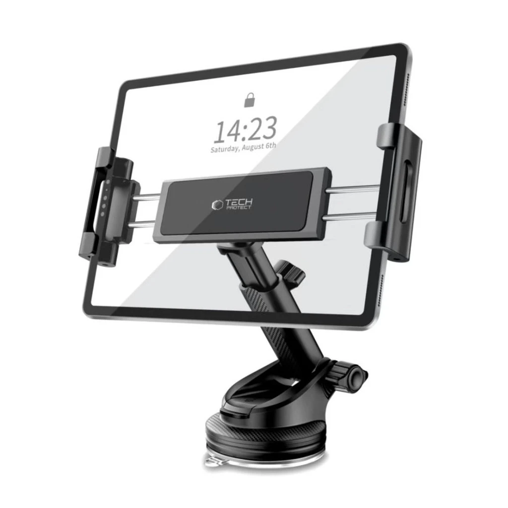 TECH-PROTECT V4 Univerzális szélvédő és műszerfal autós tartó táblagéphez fekete