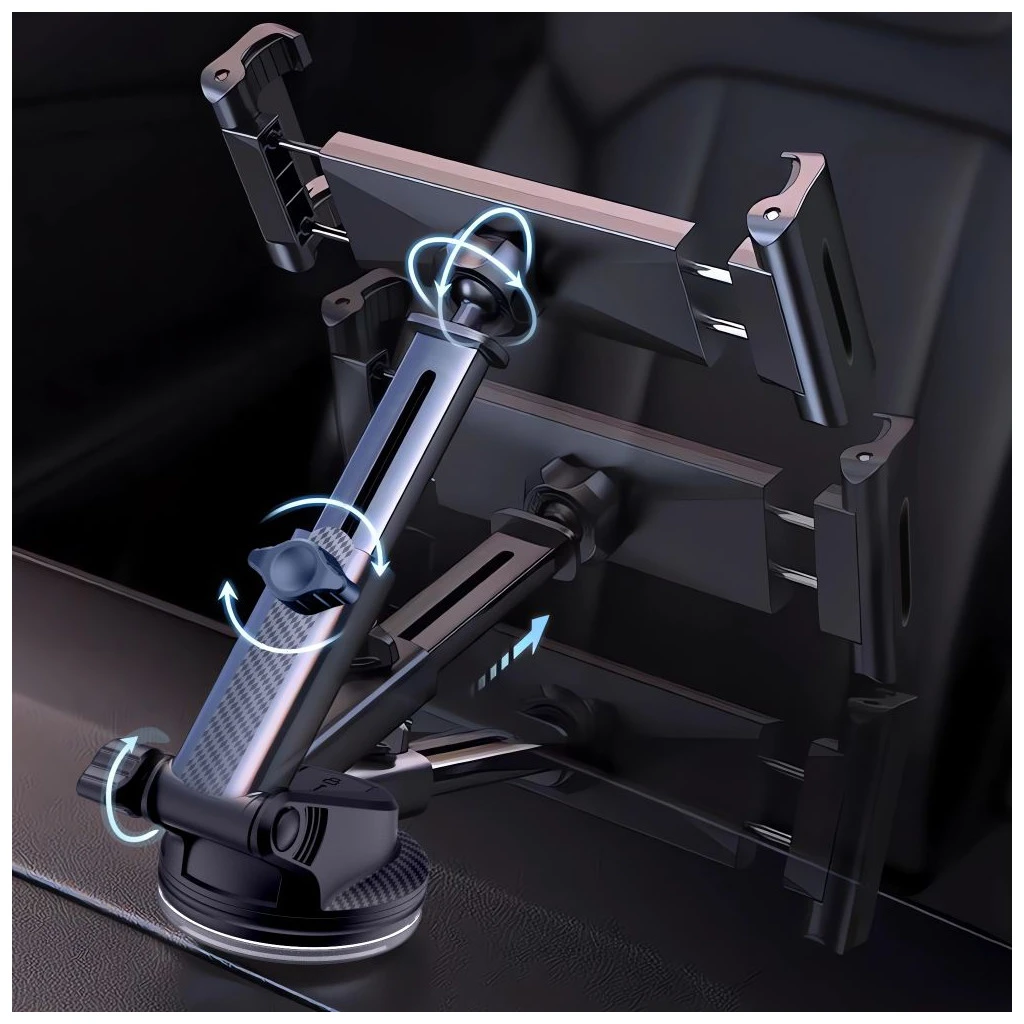 TECH-PROTECT V4 Univerzális szélvédő és műszerfal autós tartó táblagéphez fekete