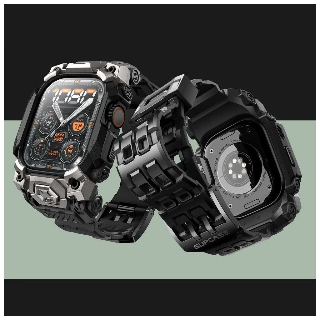 SUPCASE UB ORE Apple Watch Ultra készülékhez tok 1/2/3 (49 MM) fekete