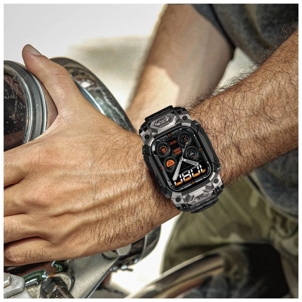 SUPCASE UB ORE Apple Watch Ultra készülékhez tok 1/2/3 (49 MM) fekete