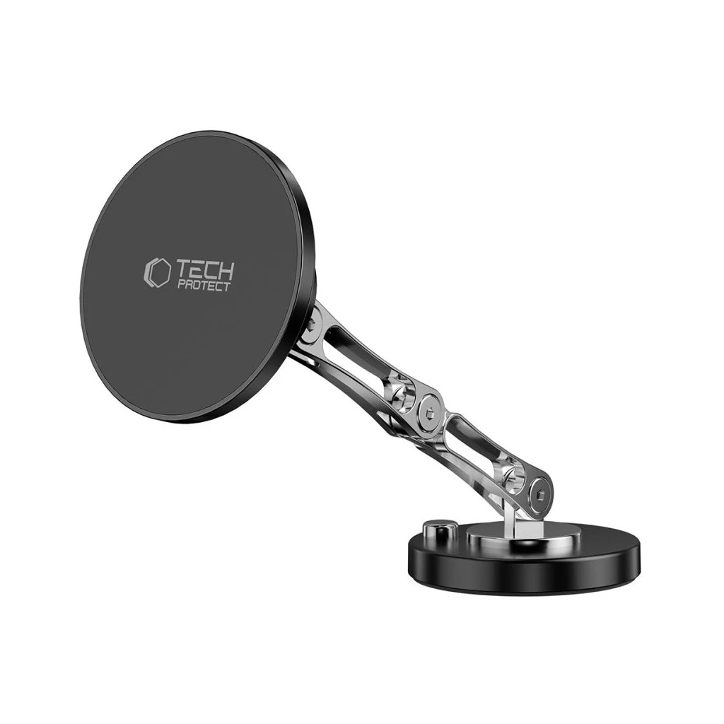 TECH-PROTECT N57 mágneses MAGSAFE műszerfalra szerelhető autós tartó és asztali telefontartó fekete