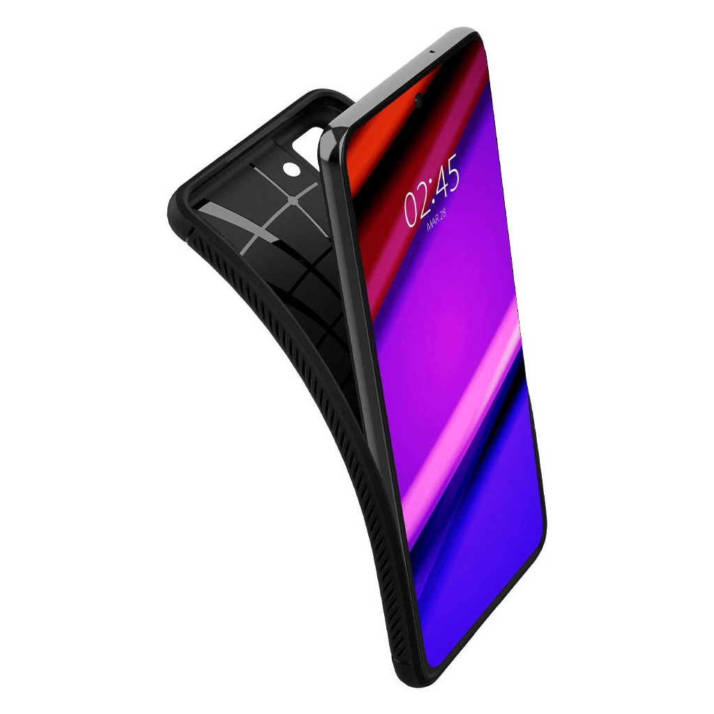SPIGEN RUGGED ARMOR Samsung Galaxy S21 FE készülékhez tok matt fekete