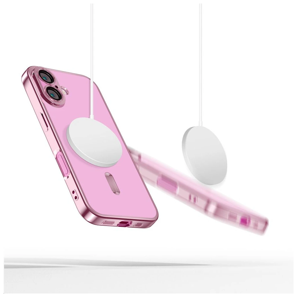 TECH-PROTECT MAGFLEX MAGSAFE iPhone 16 készülékhez tok fényes rózsaszín