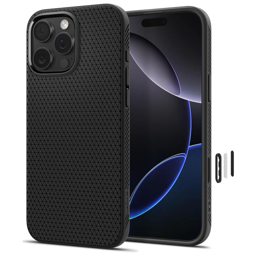 SPIGEN LIQUID AIR „T” MAG MAGSAFE iPhone 16 Pro Max készülékhez tok matt fekete