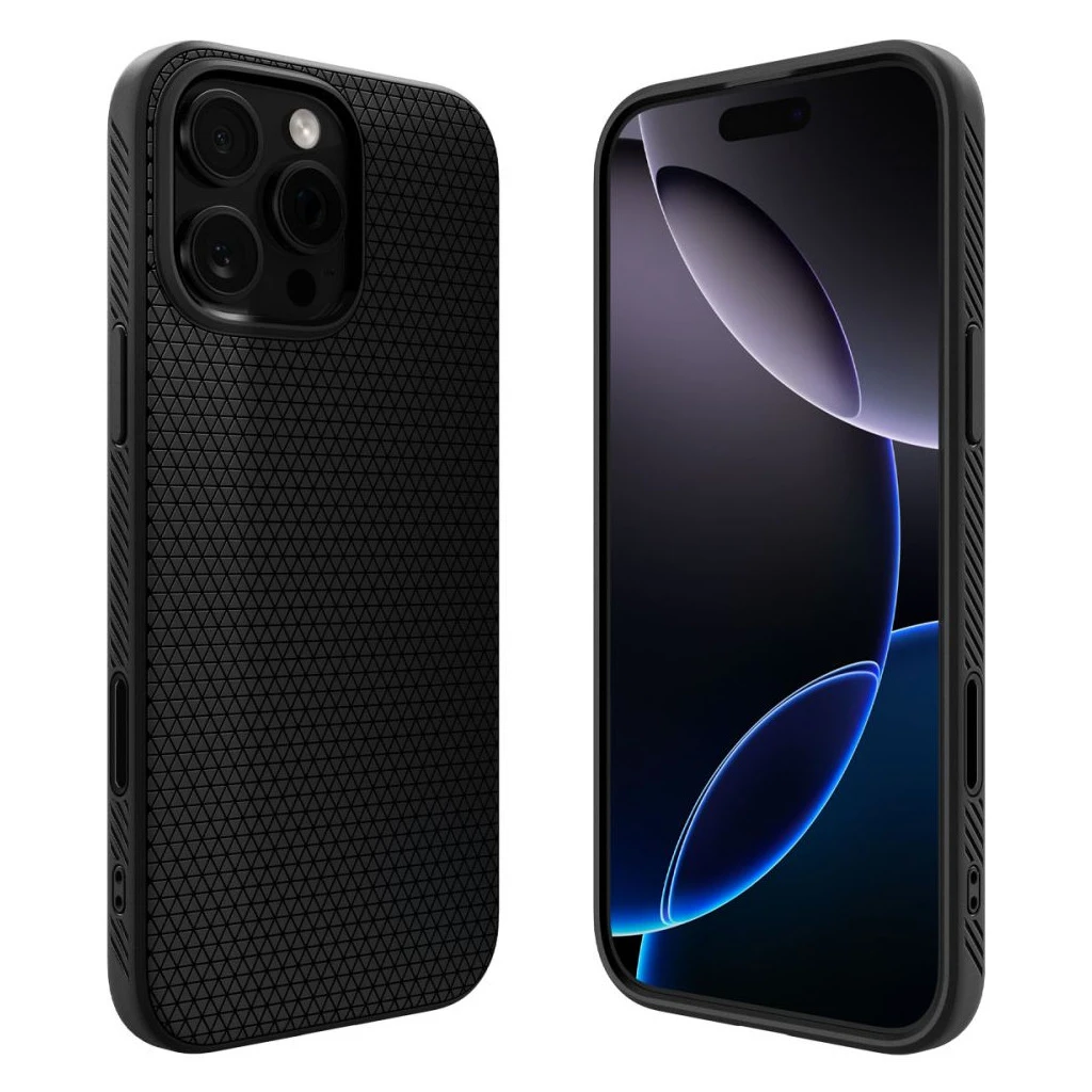 SPIGEN LIQUID AIR „T” MAG MAGSAFE iPhone 16 Pro Max készülékhez tok matt fekete