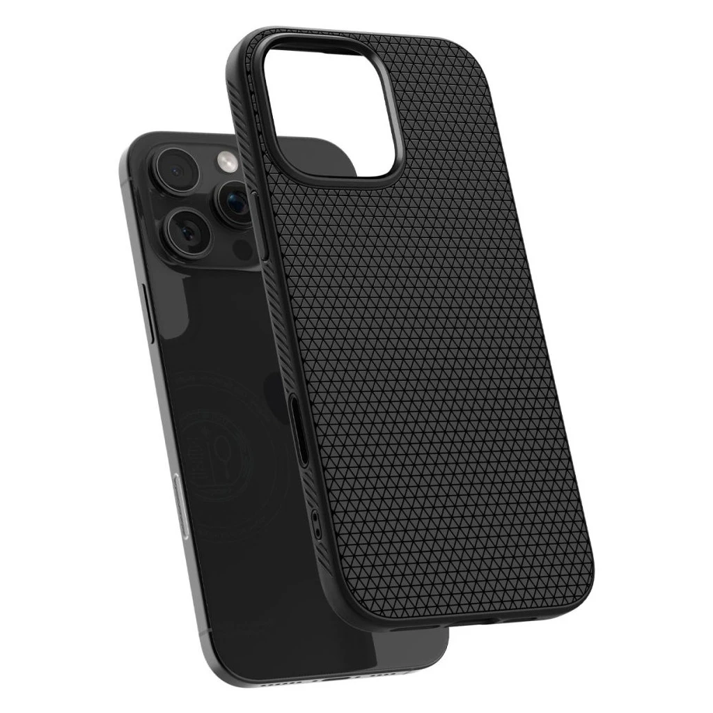 SPIGEN LIQUID AIR „T” MAG MAGSAFE iPhone 16 Pro Max készülékhez tok matt fekete