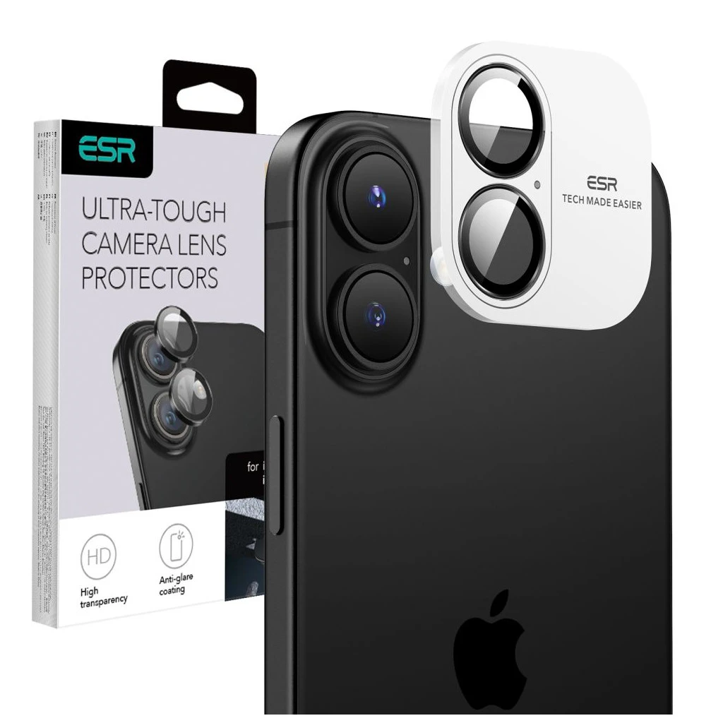 ESR ARMORITE kameravédő iPhone 16/16 Plus készülékhez fekete