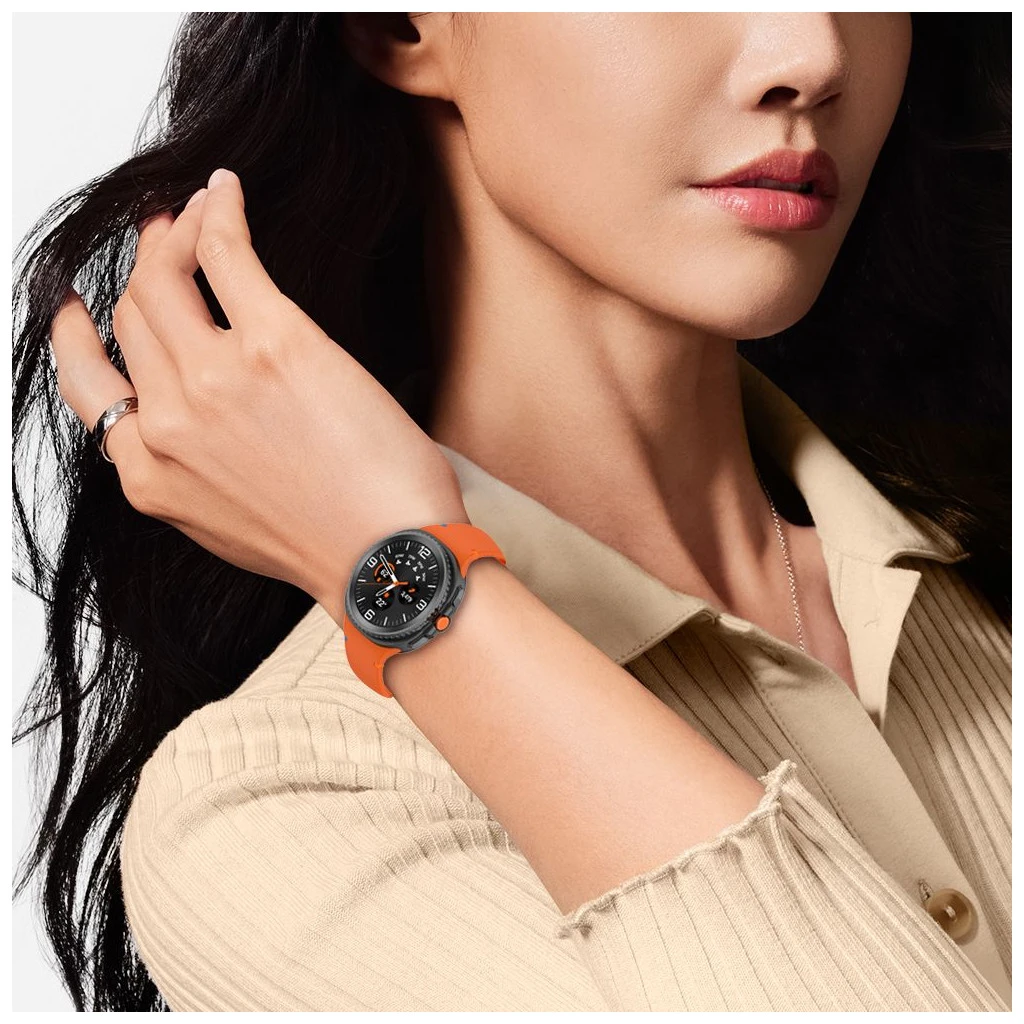 TECH-PROTECT szilikon tok Samsung Galaxy Watch 8 / Classic készülékhez (40/44/46 MM) narancs