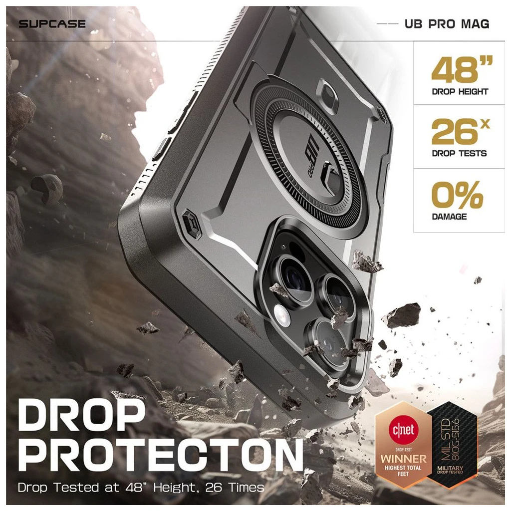 SUPCASE UB PRO MAG MAGSAFE IPHONE 16 PRO MAX készülékhez tok fekete