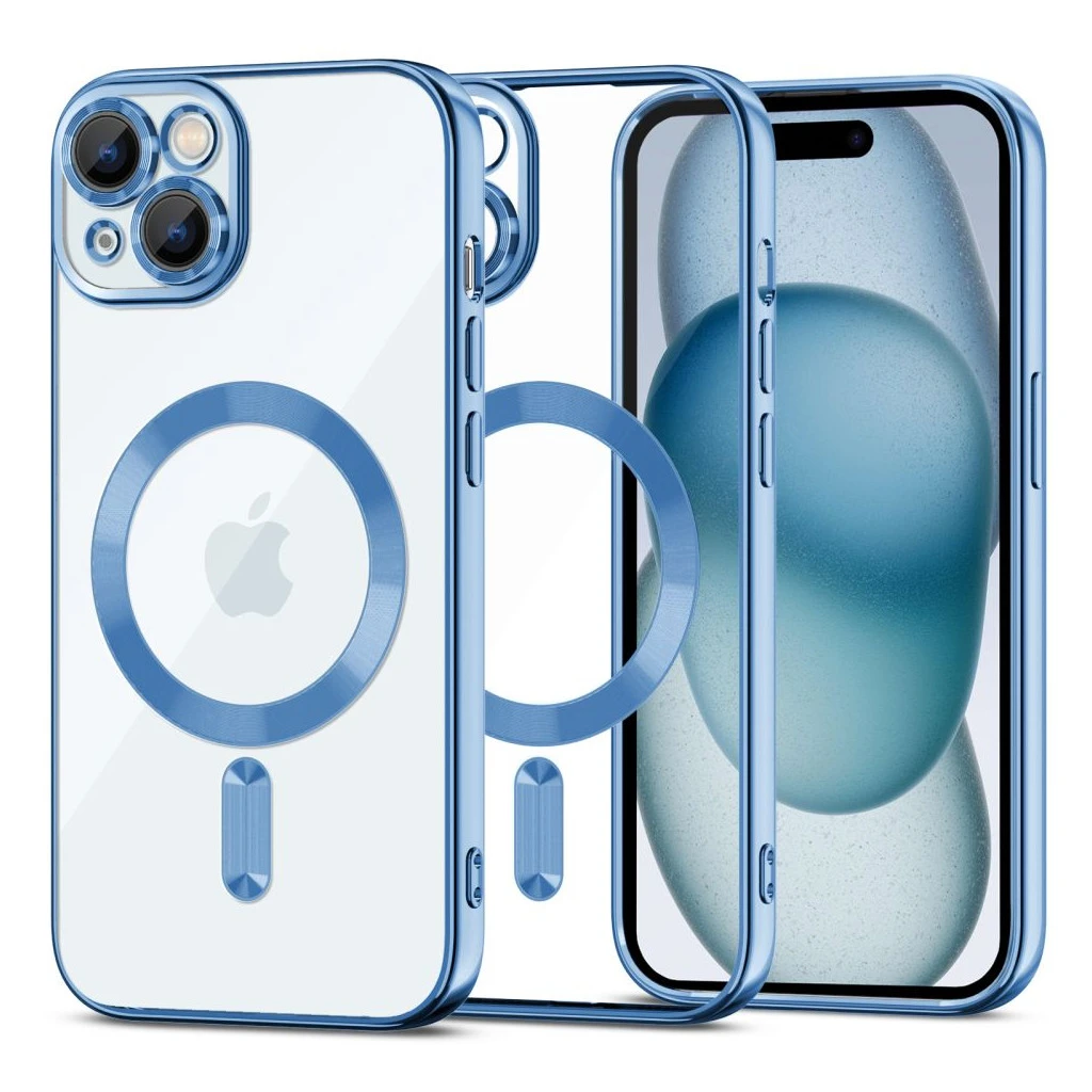TECH-PROTECT MAGSHINE MAGSAFE iPhone 15 készülékhez tok égkék