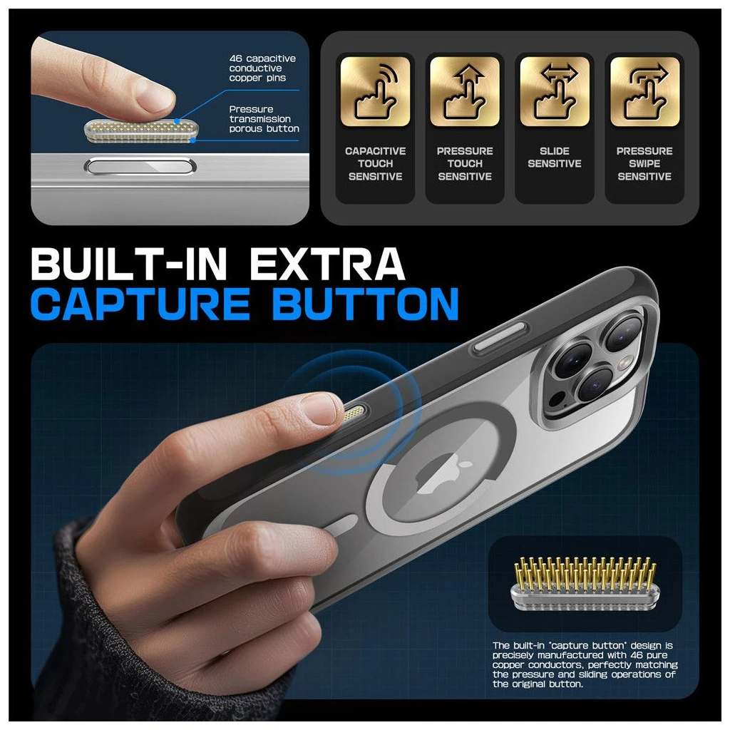 SUPCASE UB MAG MAGSAFE iPhone 16 Pro Max készülékhez tok szürke