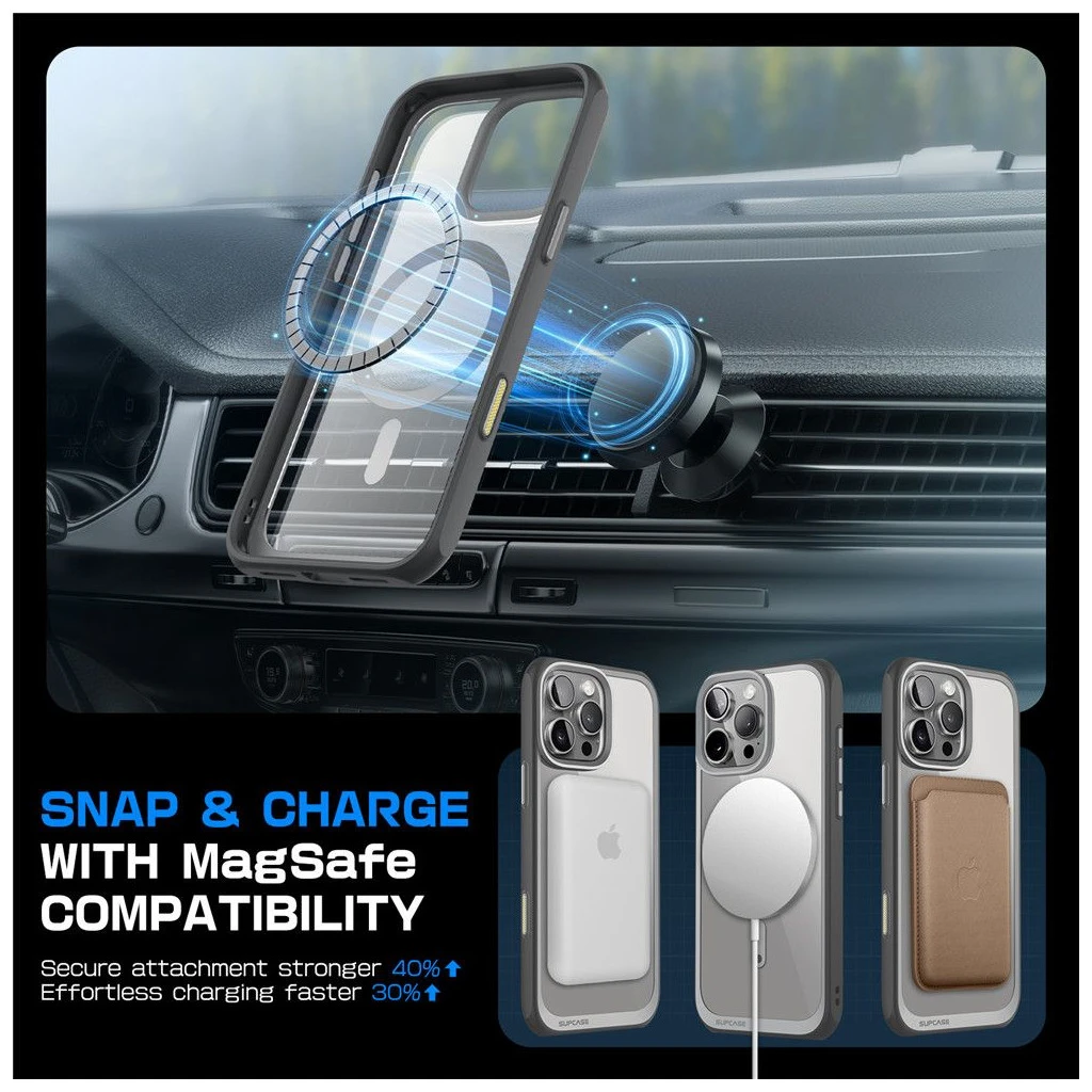 SUPCASE UB MAG MAGSAFE iPhone 16 Pro Max készülékhez tok szürke